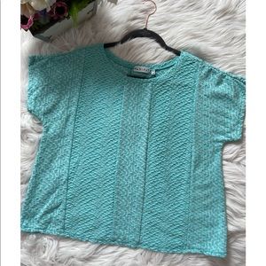 Habitat Textured Cropped Blouse | Size Small